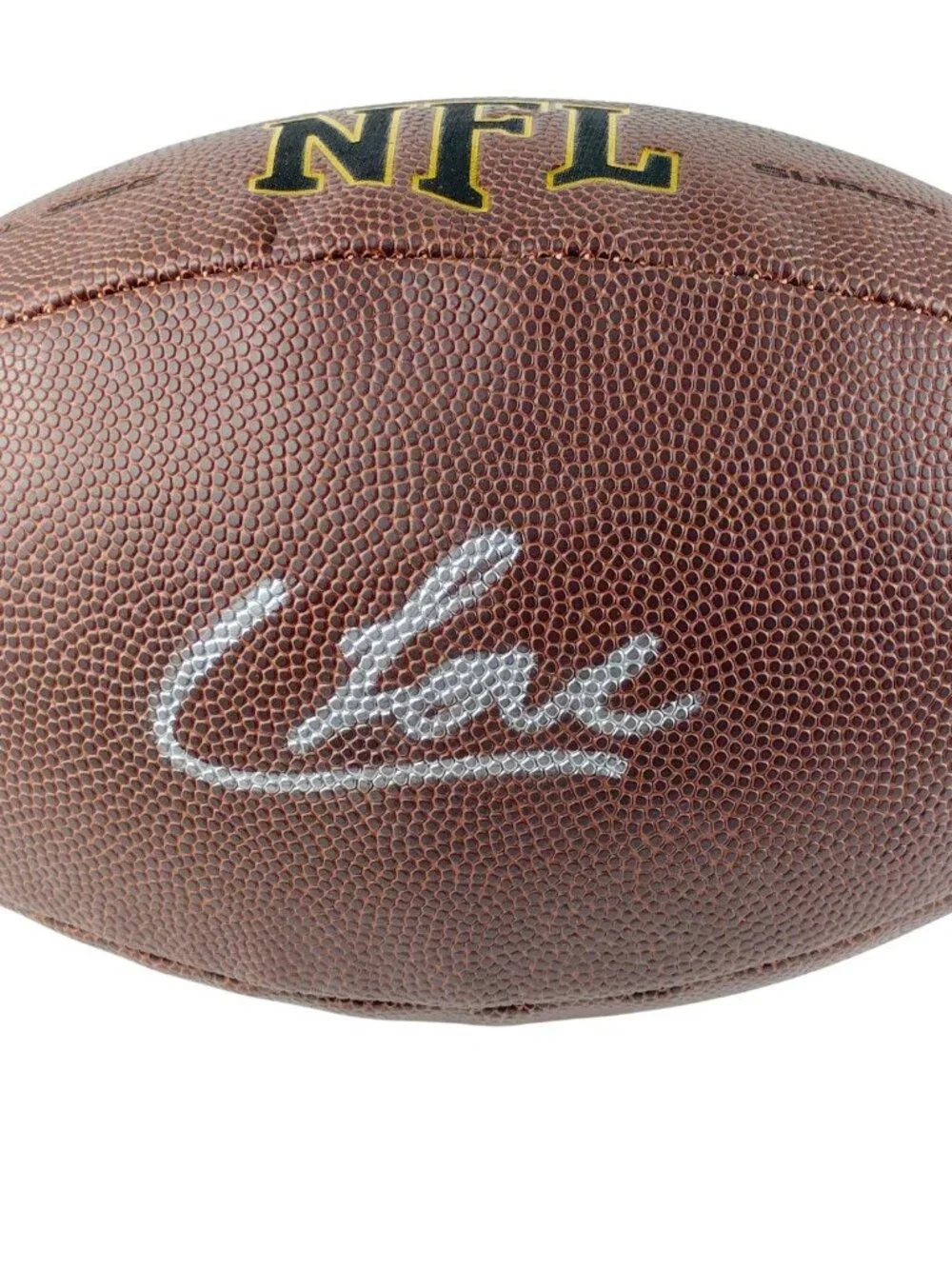 Colston Loveland Signed Wilson NFL Football Chicago Bears Michigan BAS COA